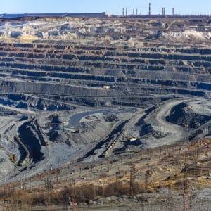 Mining site where non-conductive Champion Haz Duct® XW conduit is specified for Class I Div 2 classified areas.