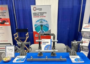 Photo of a trade show booth