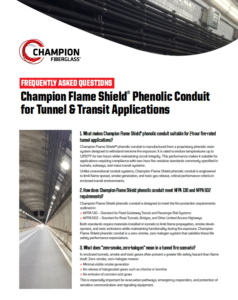 Champion Flame Shield® Phenolic Conduit FAQs Cover